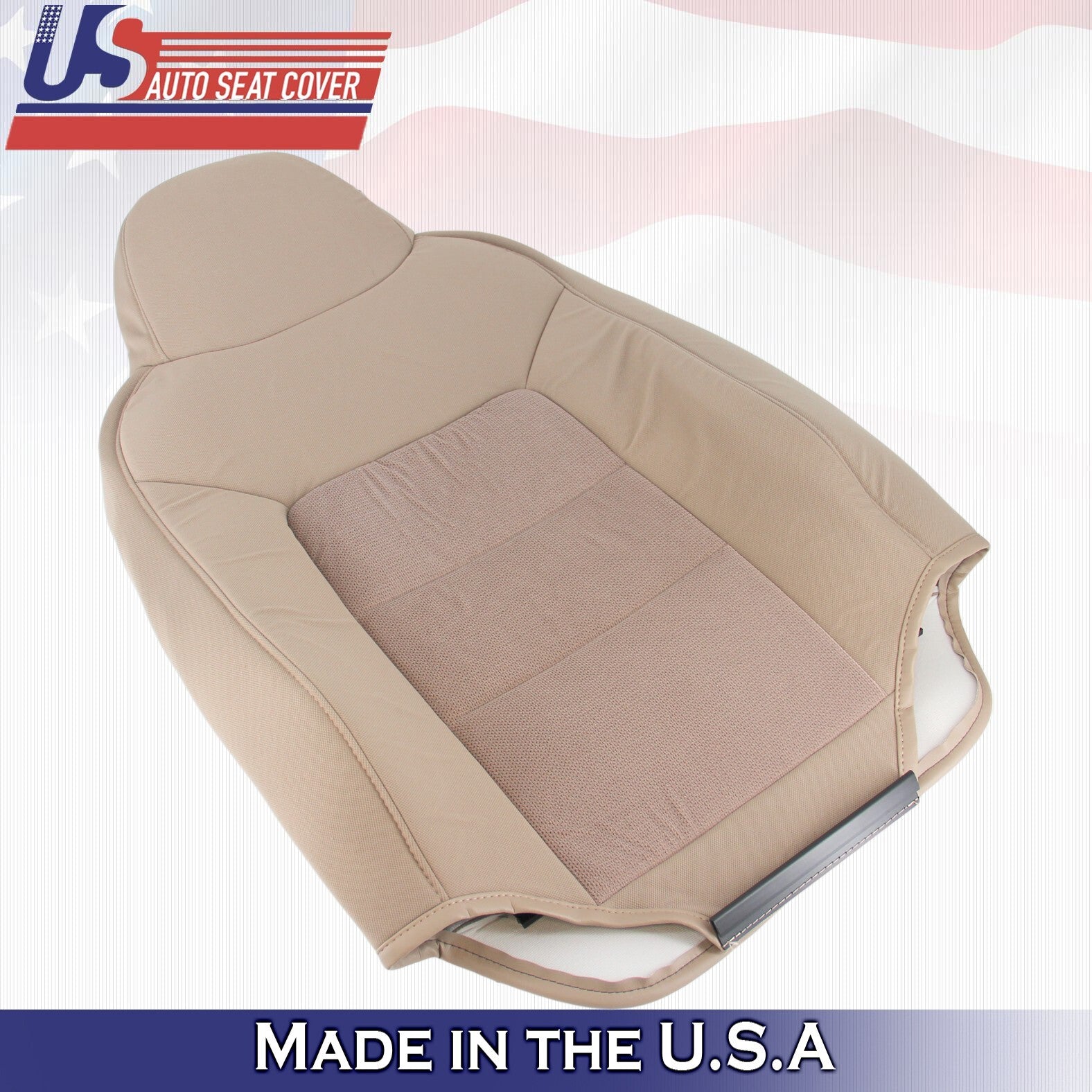 2003 2004 For Ford Expedition XLT Front Passenger Top & Bottom Cloth Covers Tan