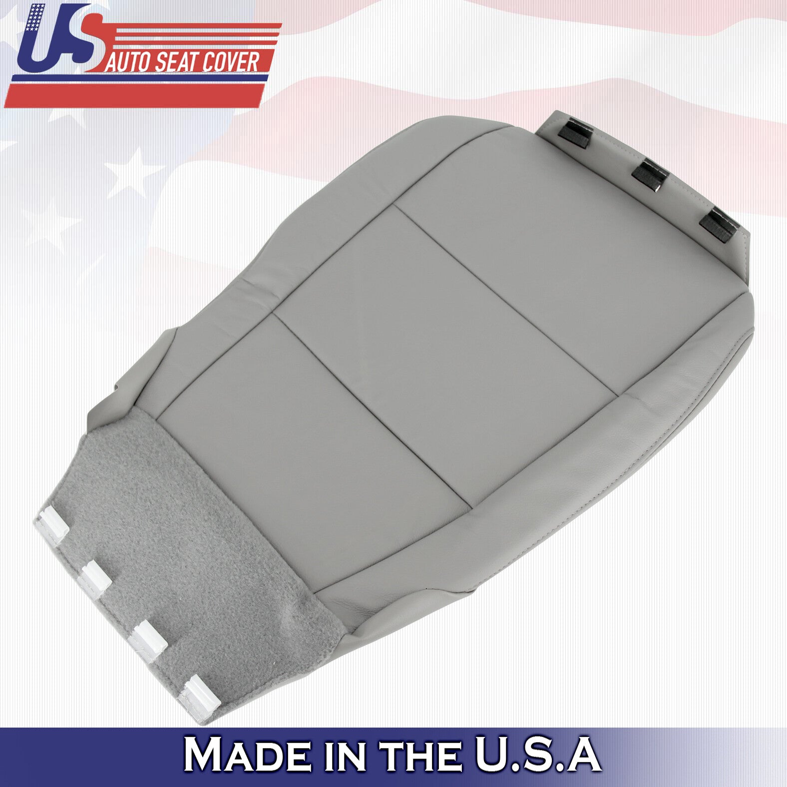 2012 2013 For Honda Pilot Passenger Bottom Synthetic Leather Seat Cover Gray