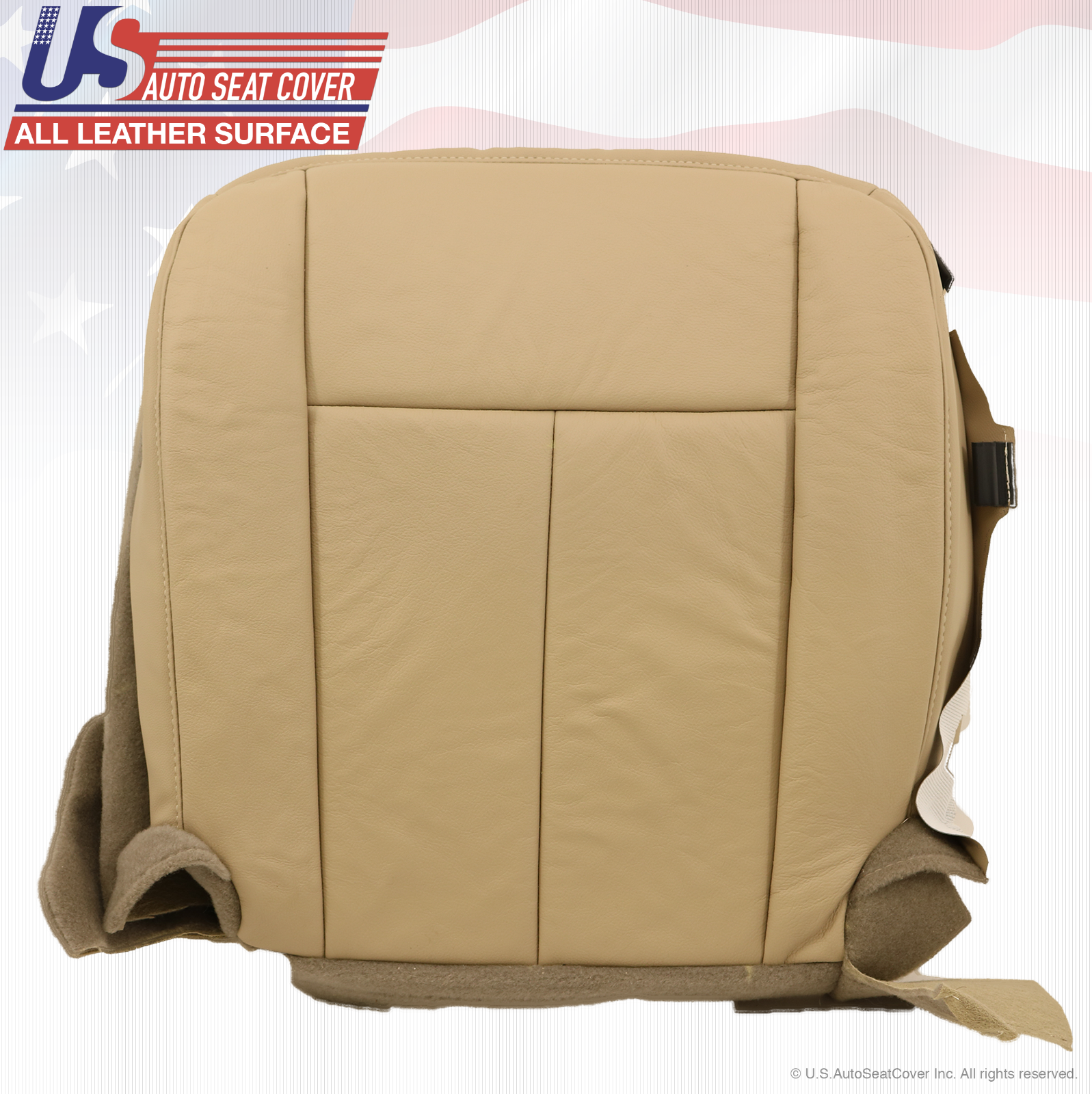 2007 to 2014 Fits Ford Expedition Driver & Passenger Bottom Leather Cover Tan