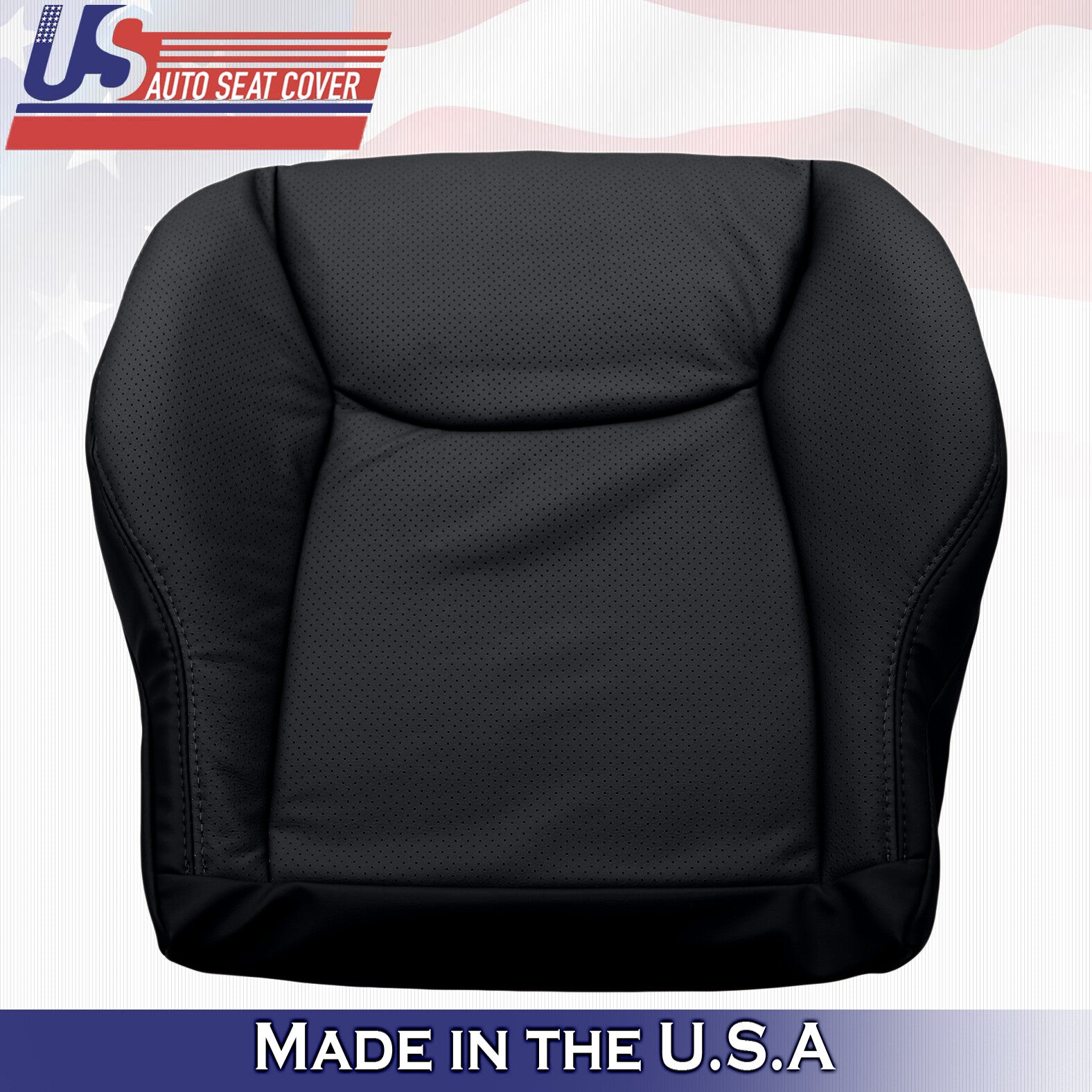 2000 to 2002 for Mercedes Benz S Class Passenger Bottom Leather Seat Cover Black
