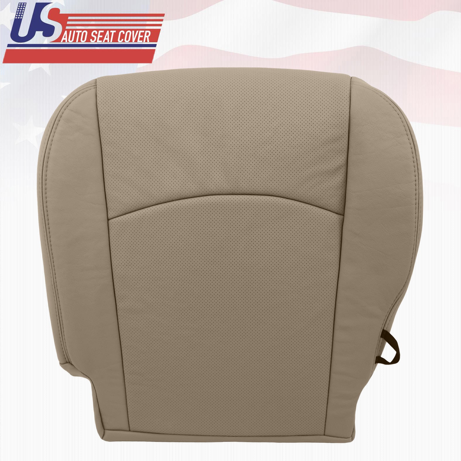 For Dodge Ram 2009 2010 2011 2012 Laramie Driver Bottom Leather Cover Tan perf