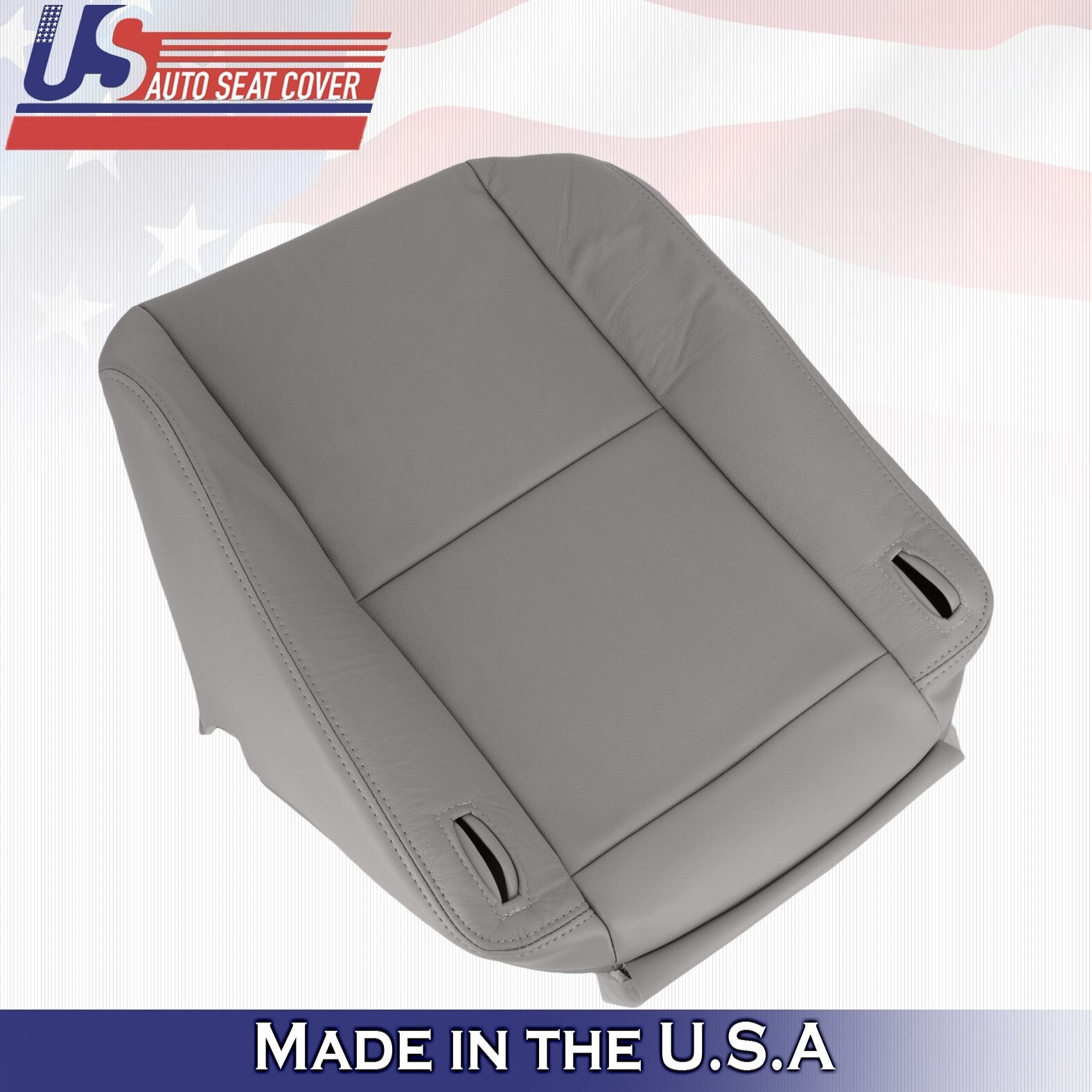 1998 to 2003 For Toyota Sienna Front Driver Bottom Leather Seat Cover Gray