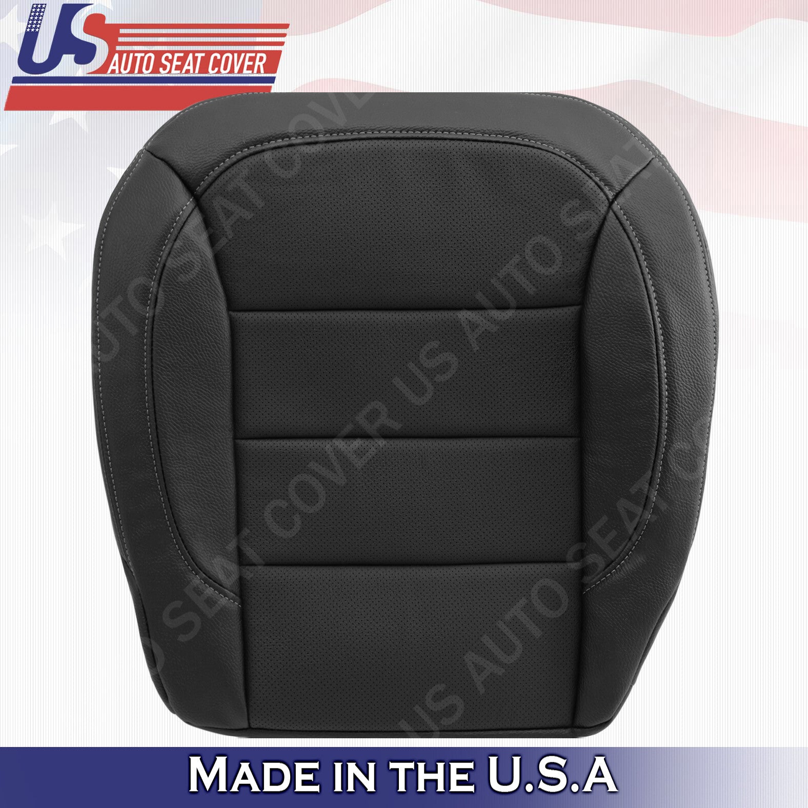 For 2012 to 2015 Mercedes Benz ML350 ML 550 Bottom Perforated Leather Seat Black