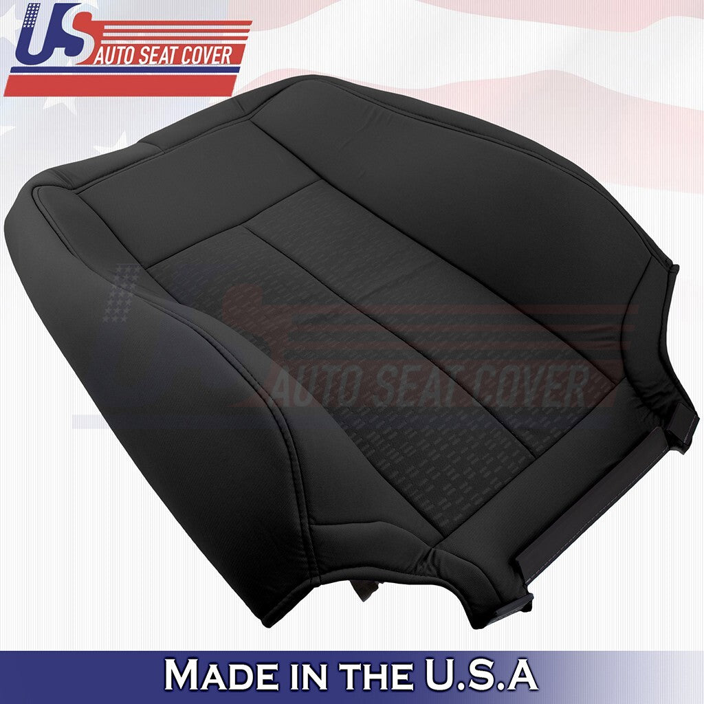 2007 to 2014 Fits Ford Expedition XLT Passenger Top Cloth Seat Cover Black