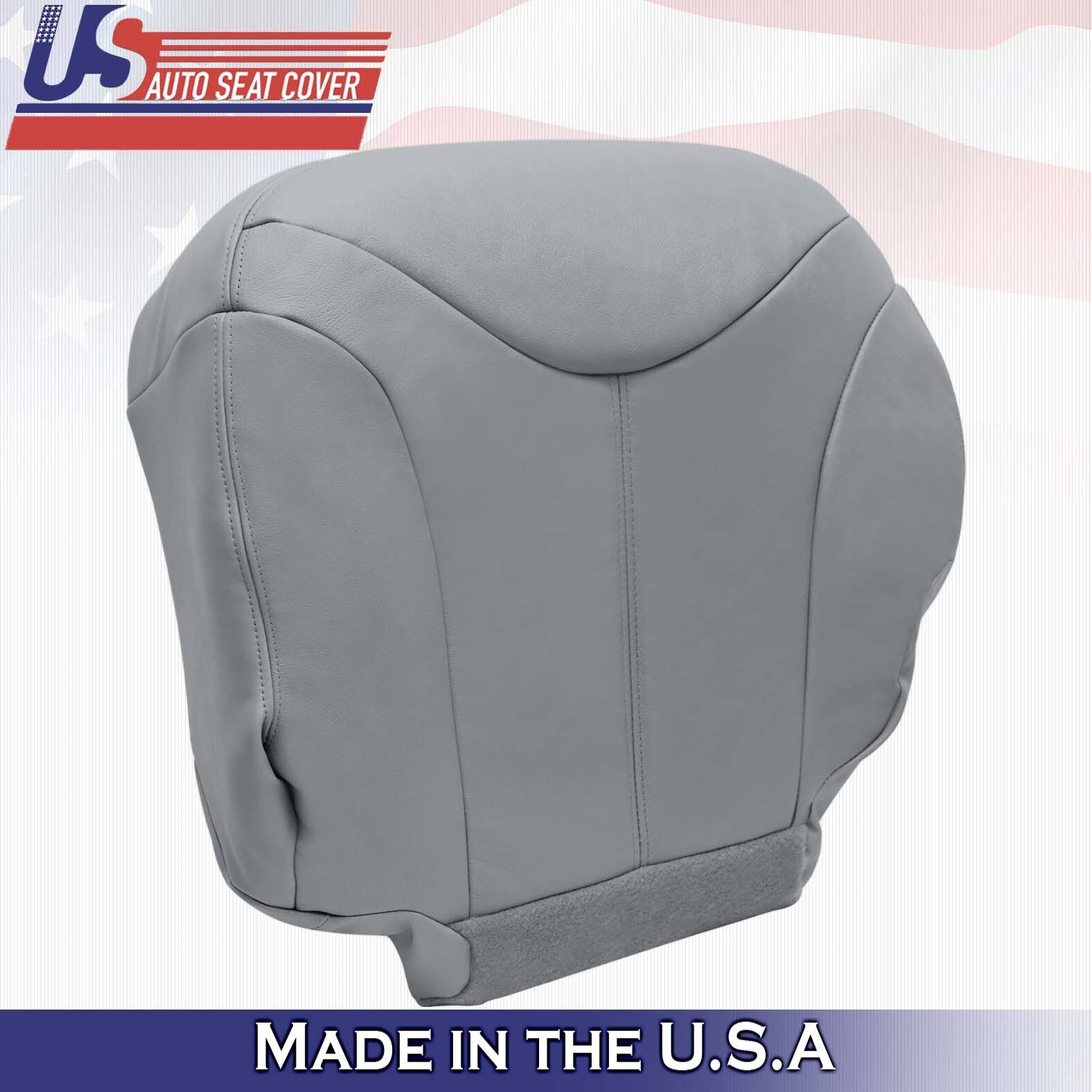 1999 2000 For GMC Yukon XL SLT SLE Driver Top & Bottom Leather Covers Gray