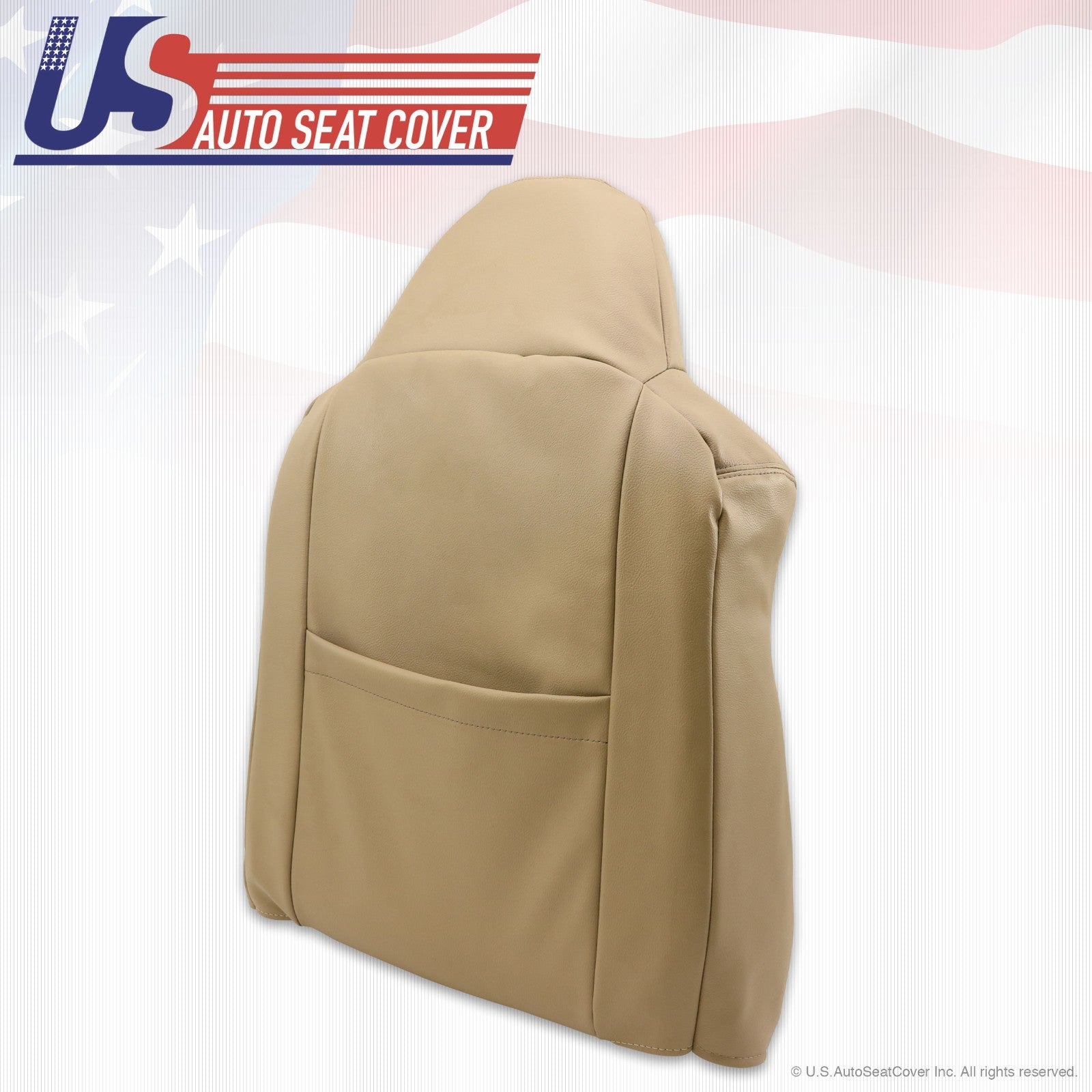 2002 2003 2004 Ford Excursion Limited Driver Lean Back Leather Seat Cover Tan