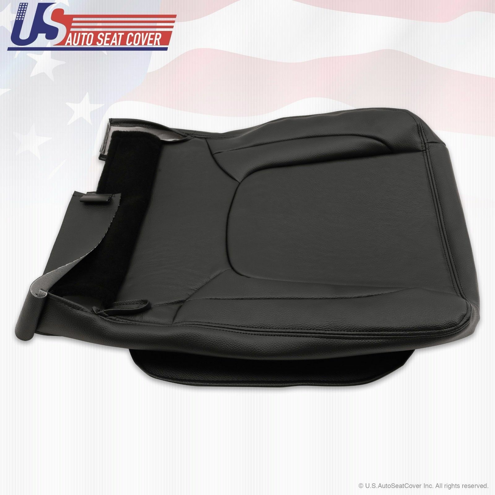2005 For Dodge Ram Laramie Driver Bottom Replacement Leather Seat Cover Gray
