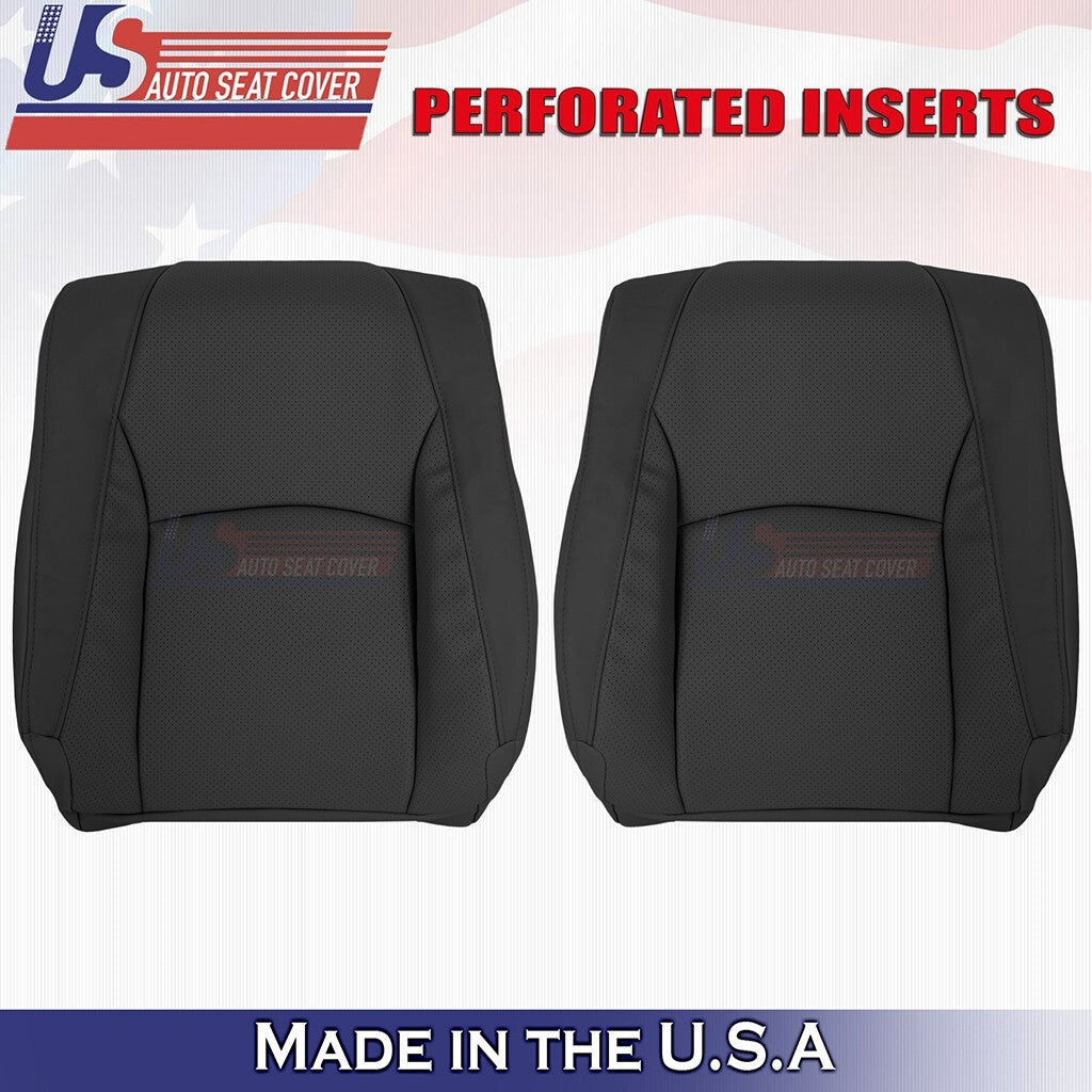2003 to 2009 Fits Lexus RX330 Driver &Passenger Tops Synthe Leather Cover Black