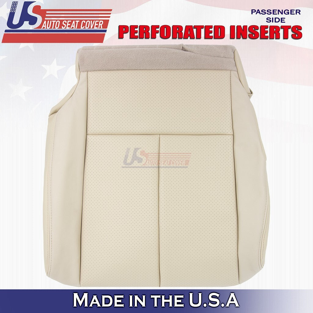 2015 to 2023 For Nissan Murano Driver & Passenger Bottoms Leather Seat Cover Tan