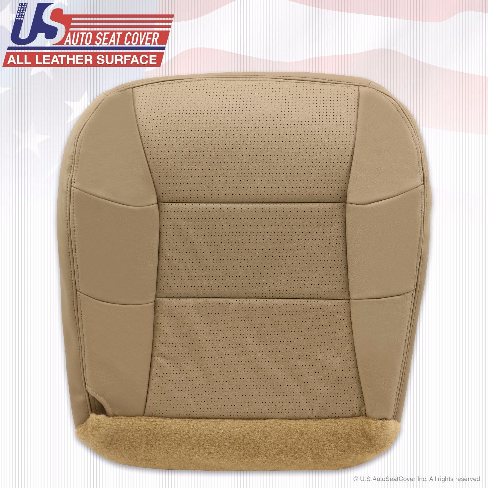 2000 2001 2002 Lincoln Navigator *PASSENGER* Bottom Perforated Leather Cover Tan
