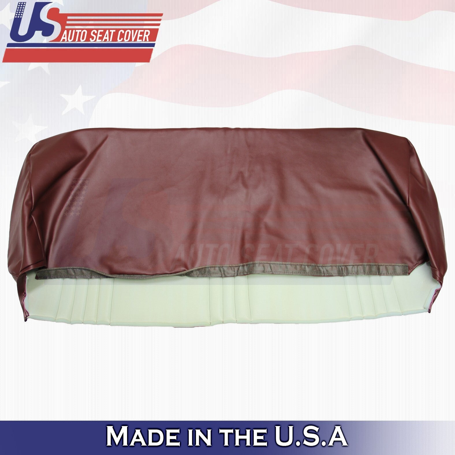 1999 For GMC Sierra C/K 1500 2500 3500 Top & Bottom Bench Vinyl Seat Covers Red