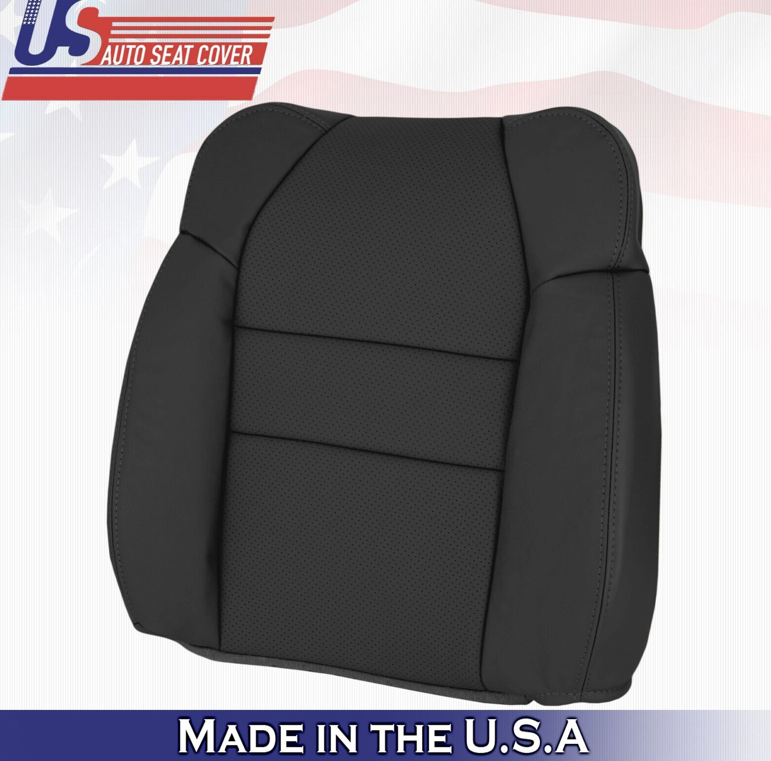 2001 2002 2003 For Acura MDX Passenger Side Top Leather Seat Cover Black