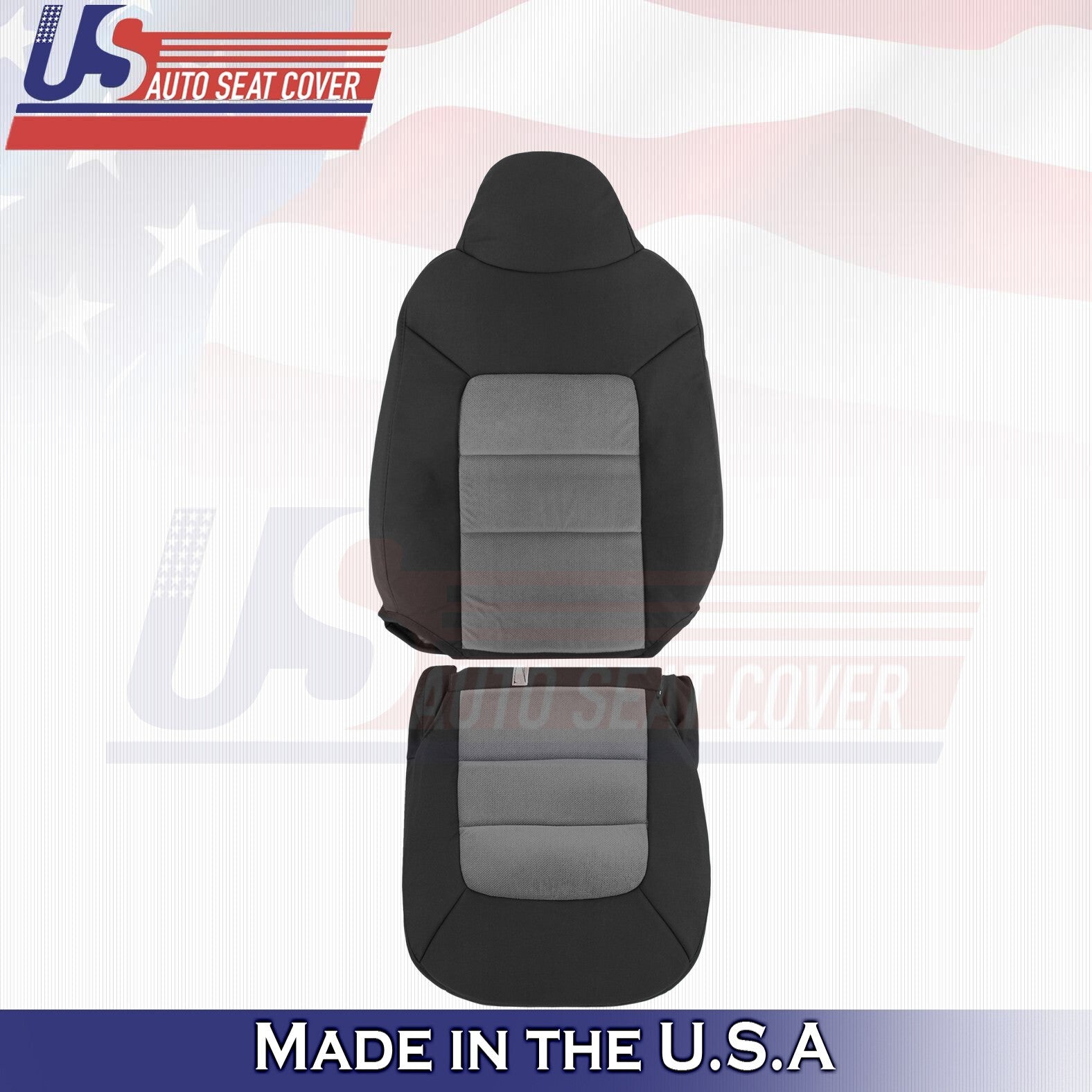 2003 to 2006 For Ford Expedition Driver Bottom & Top Cloth Covers 2 Tone Gray