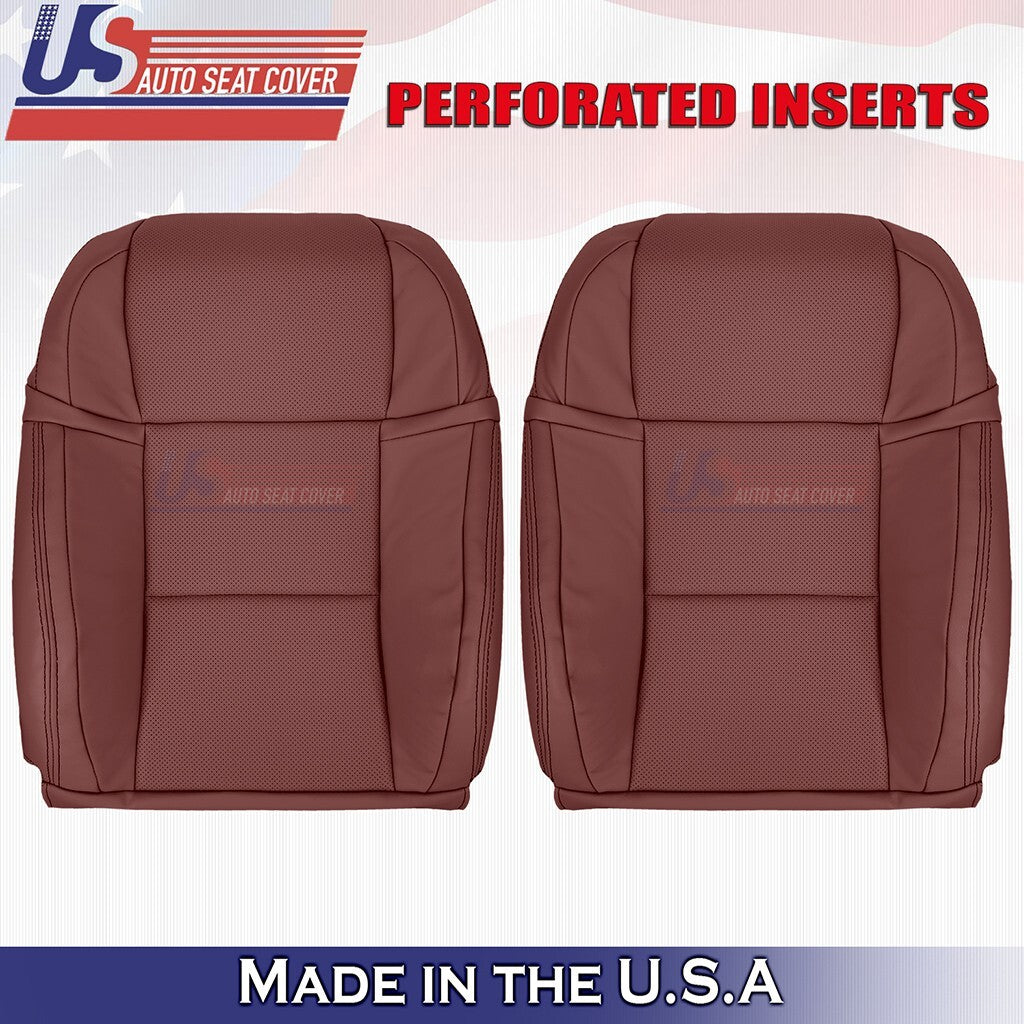 2013 to 2016 For Lexus GS350 F-Sport Driver &Passenger Top Leather Cover Red