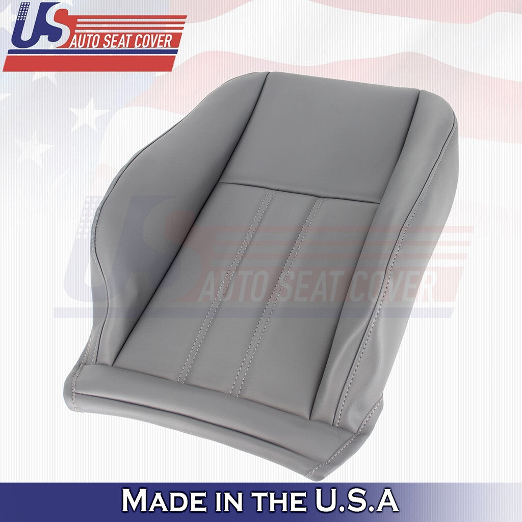 2008 to 2016 Fits Chrysler Town & Country Driver Top Leather Cover DARK Gray