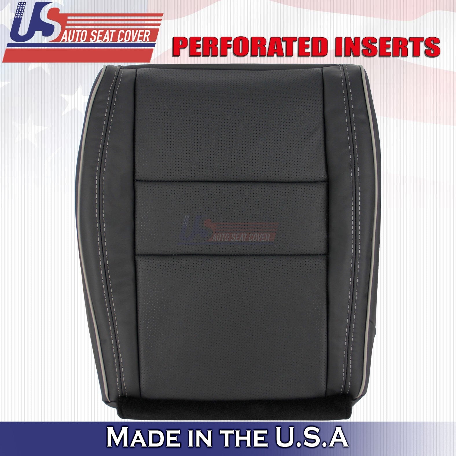 2011 to 2014 For Jeep Grand Cherokee Overland Driver Bottom Leather Cover Black