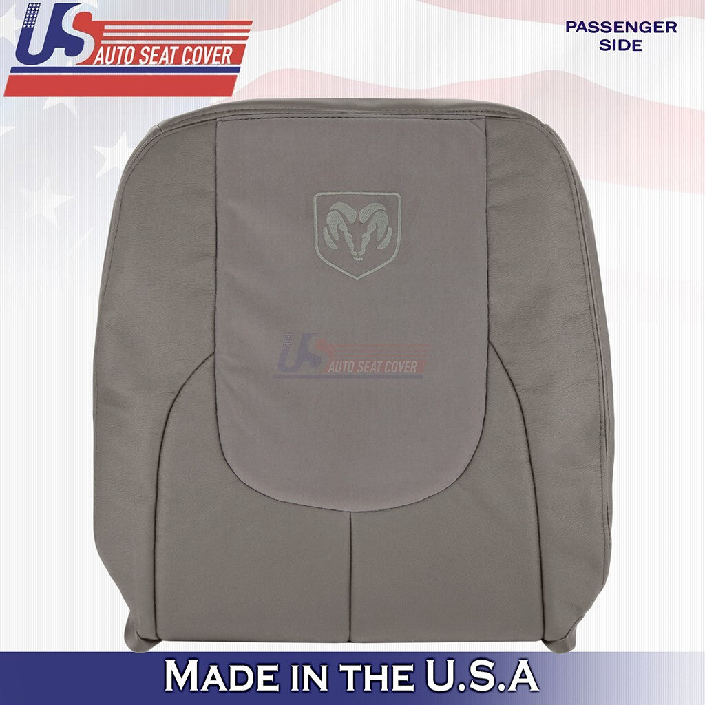 2002 2003 For Dodge Ram 2500 Laramie Passenger Bottom&Top Leather Seat Cover Tan