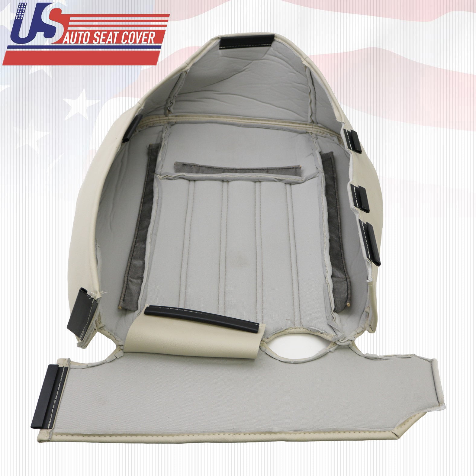 For 2003 and 2004 Lincoln Aviator Perforated Seat Cushion Cover Light tan bottom