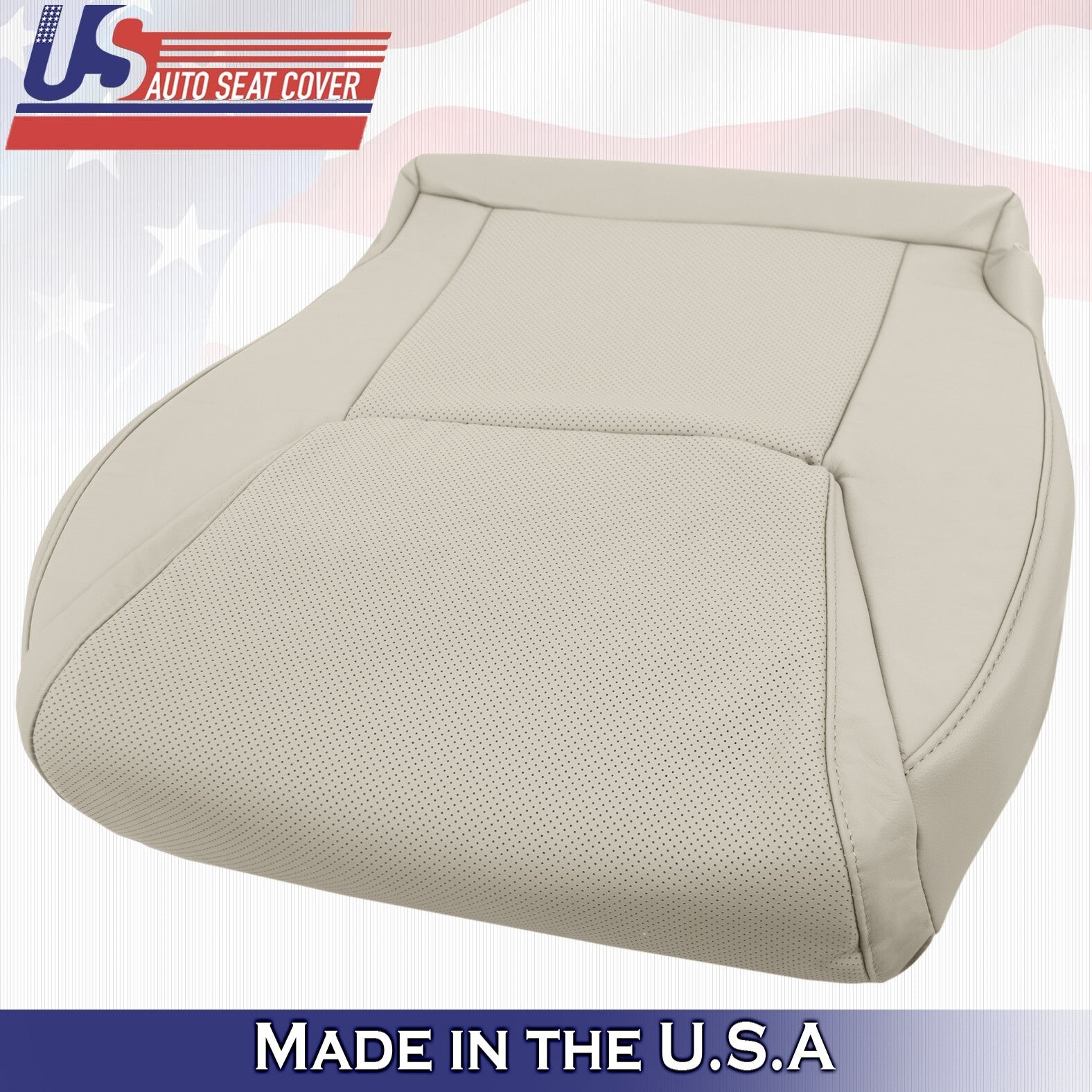 2012 to 2015 For Lexus LX570 Passenger Top Bottom Leather w/ Perf Covers Tan