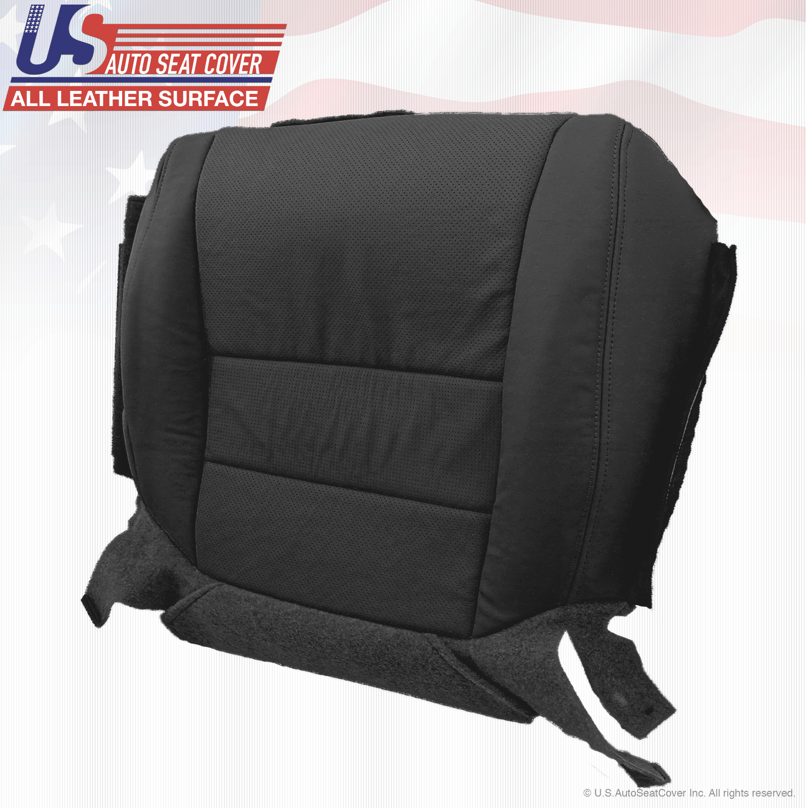 For 2007 Acura TL Front Driver Bottom Replacement Cover Perforated Leather Black