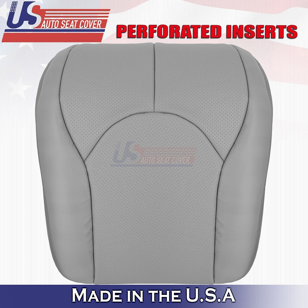 1996 to 2002 Fits Mercedes Benz SL500 Front Set Bottoms &Tops Leather Cover Gray