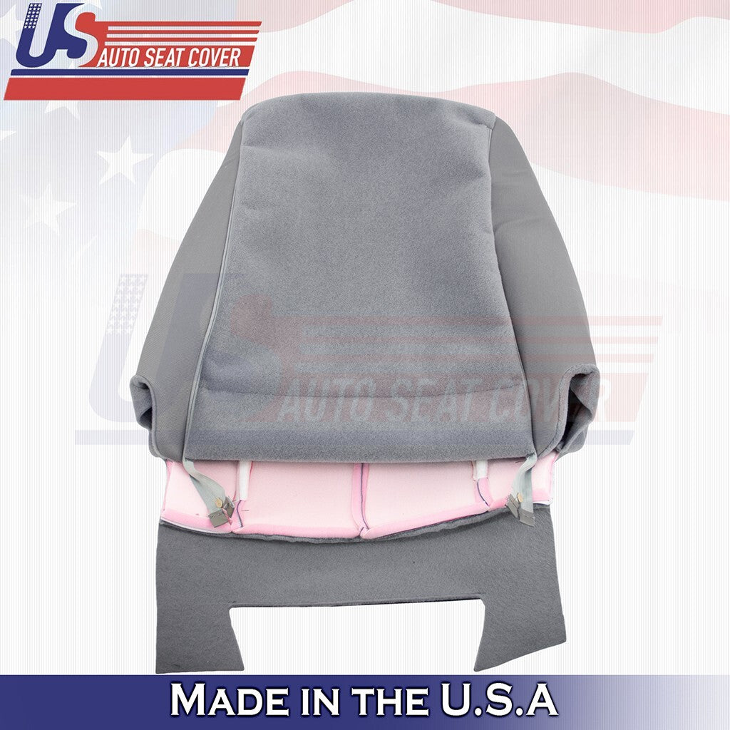 Front 2012-2021 For Nissan NV1500 Driver & Passenger Tops Cloth Seat Cover Gray
