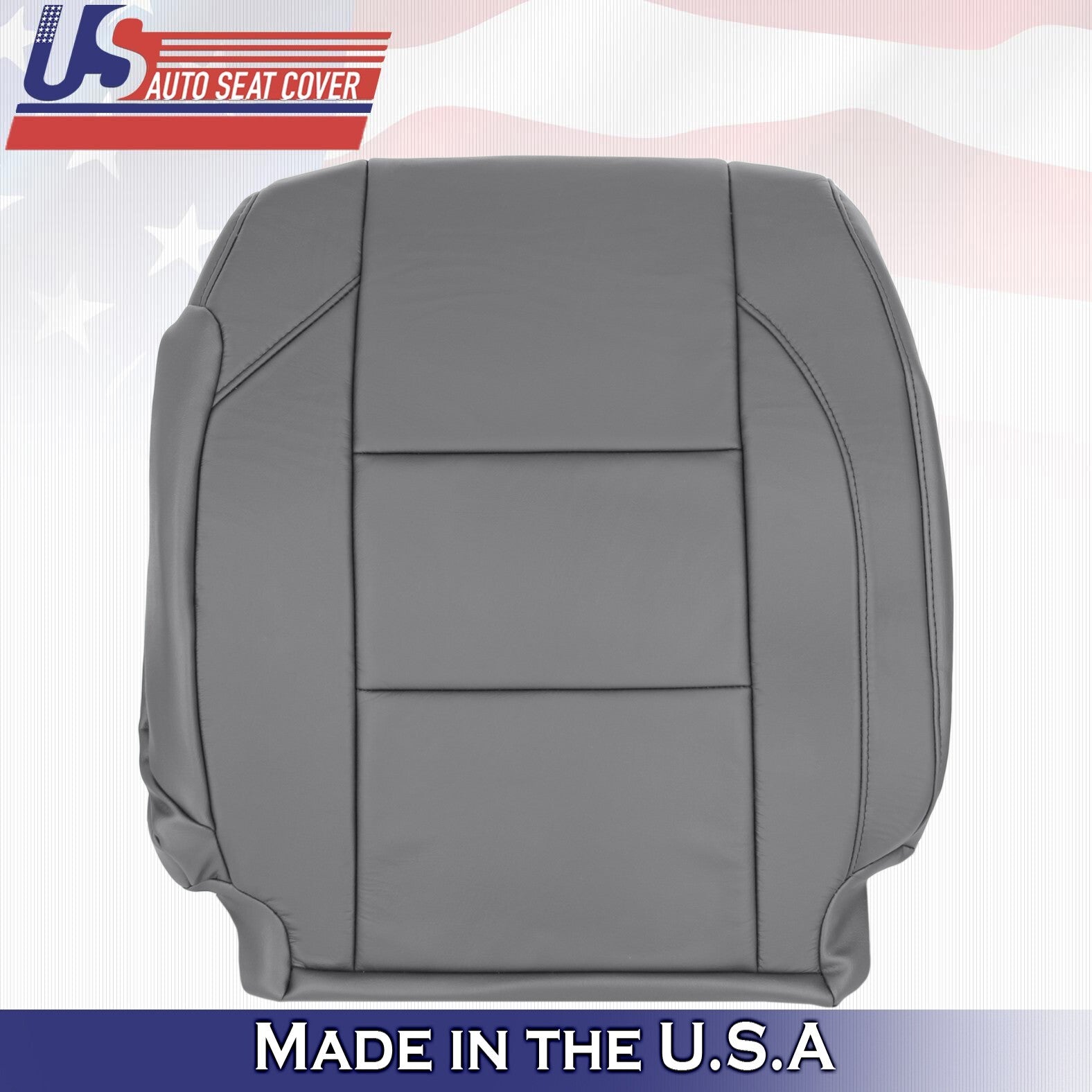 2005 to 2015 For Nissan Armada Titan Passenger Side Top Leather Seat Cover Gray