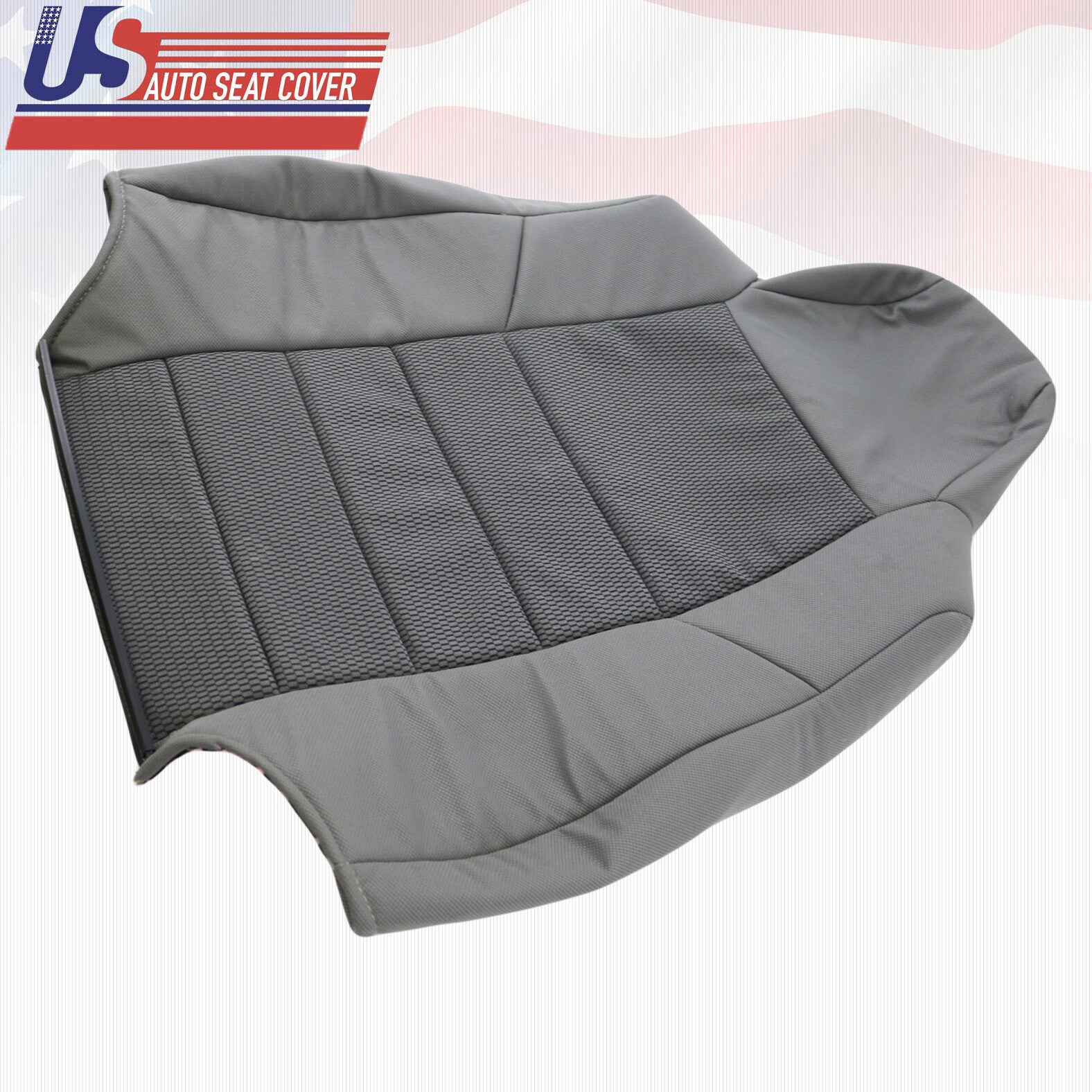 Fits 2003-2005 Ford F250 F350 Passenger Upper Cloth Seat Cover Med Flint Gray