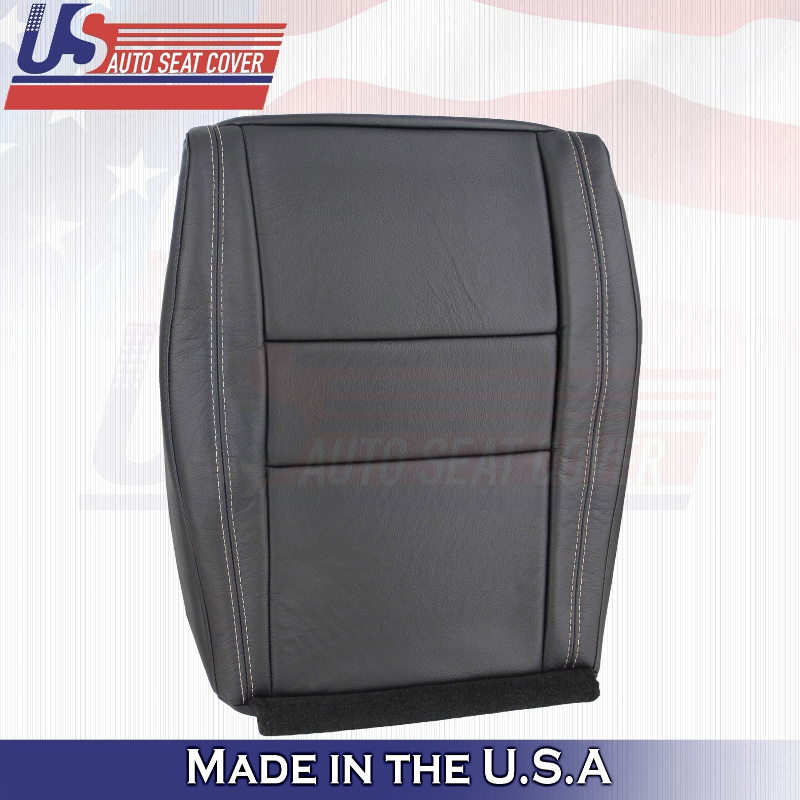 2020 For Jeep Grand Cherokee Limited Passenger Top & Bottom Leather Covers Black