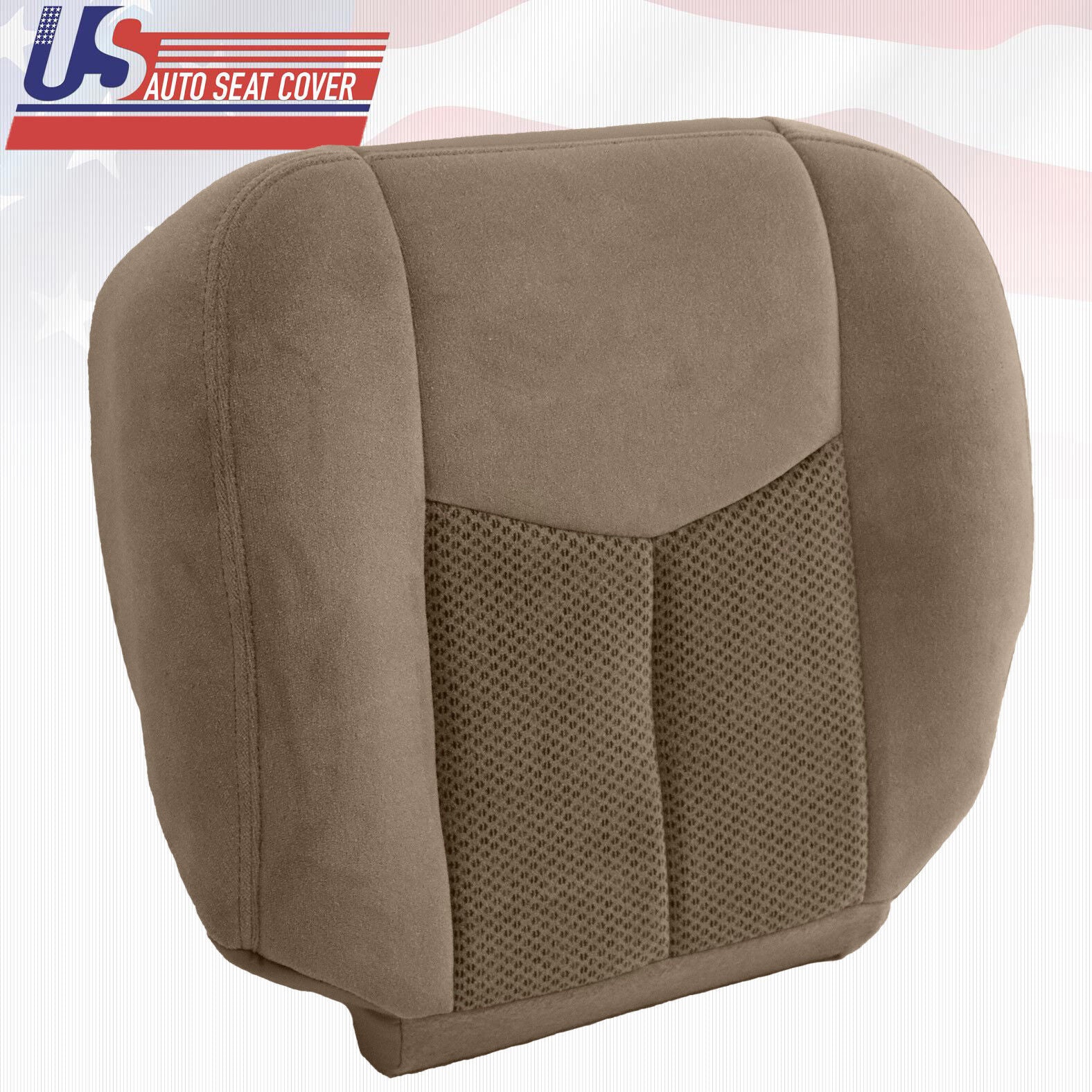 2003 2004 Chevy Avalanche 2500 - Driver Bottom Cloth Replacement Seat Cover TAN