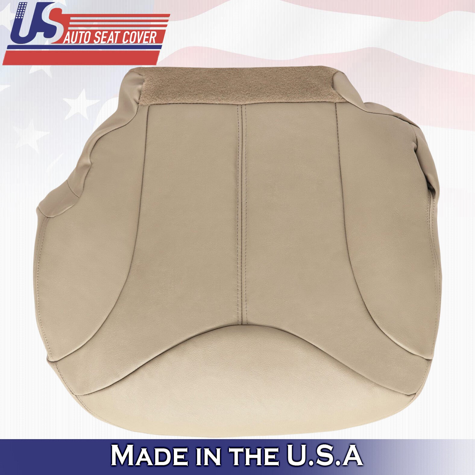 1999 2000 For GMC Yukon XL SLT SLE Driver & Passenger Bottom Leather Covers Tan