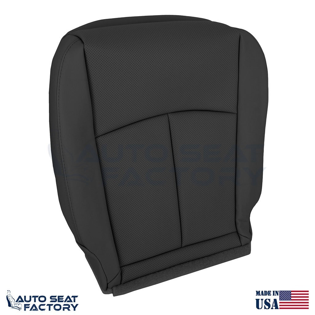 2014 -2020 Fits Infiniti Q50 PASSENGER Bottom Black Vinyl Seat Cover, PERFORATED