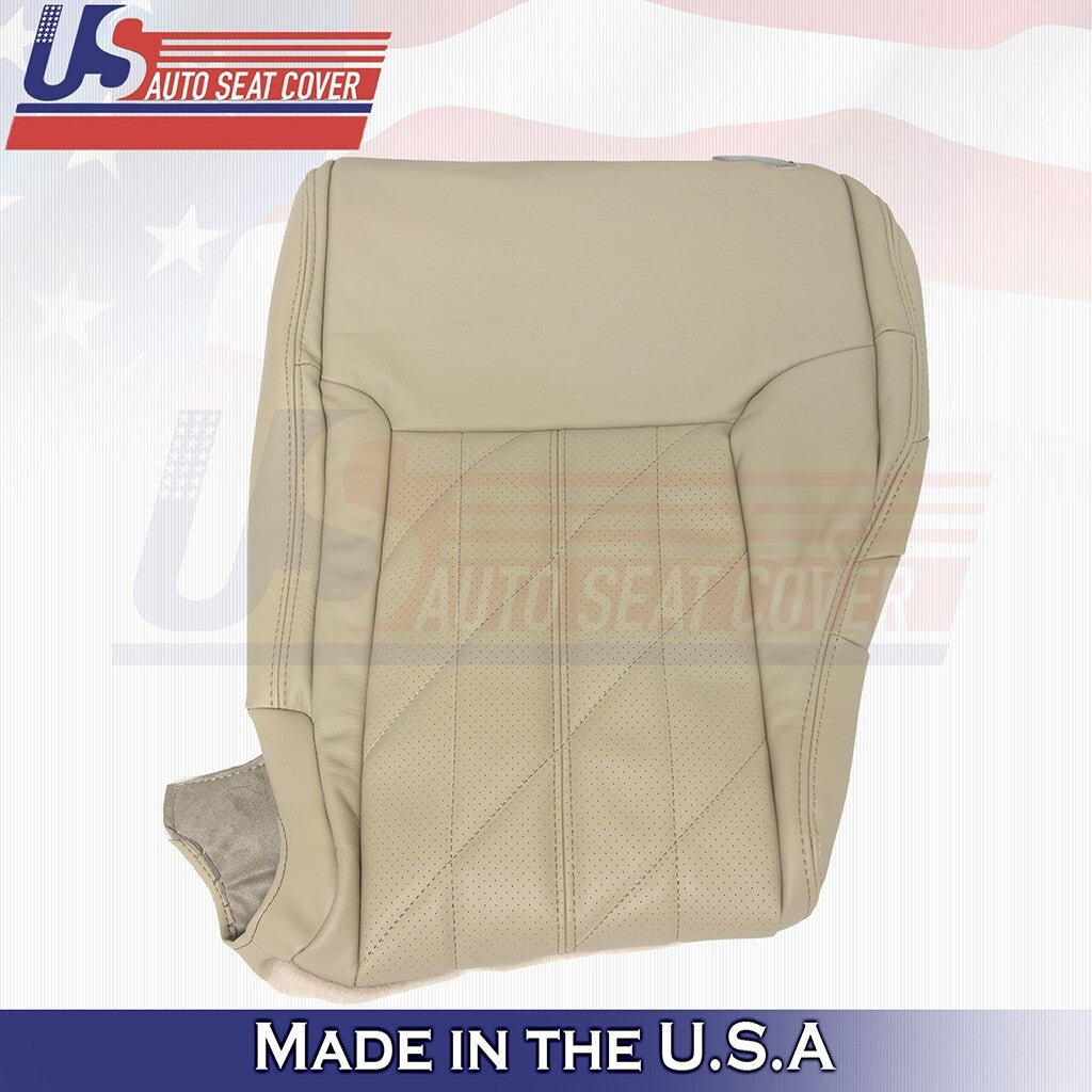 2009 to 2013 Fits Infiniti FX35 FX37 FX50 Rear Driver Top Leather Seat Cover Tan