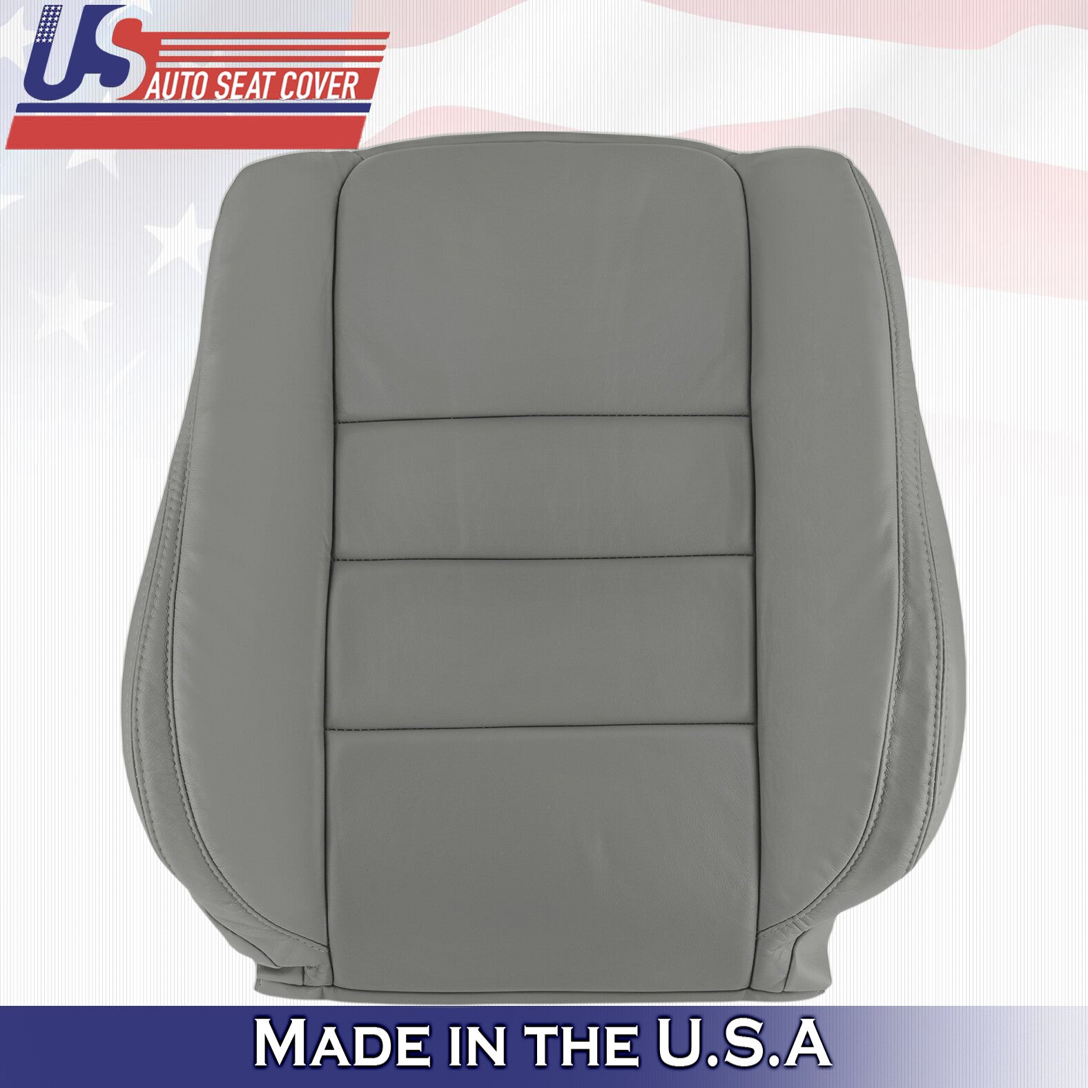 2008 2009 2010 For Honda Accord Sedan Driver Side Top Leather Seat Cover Gray