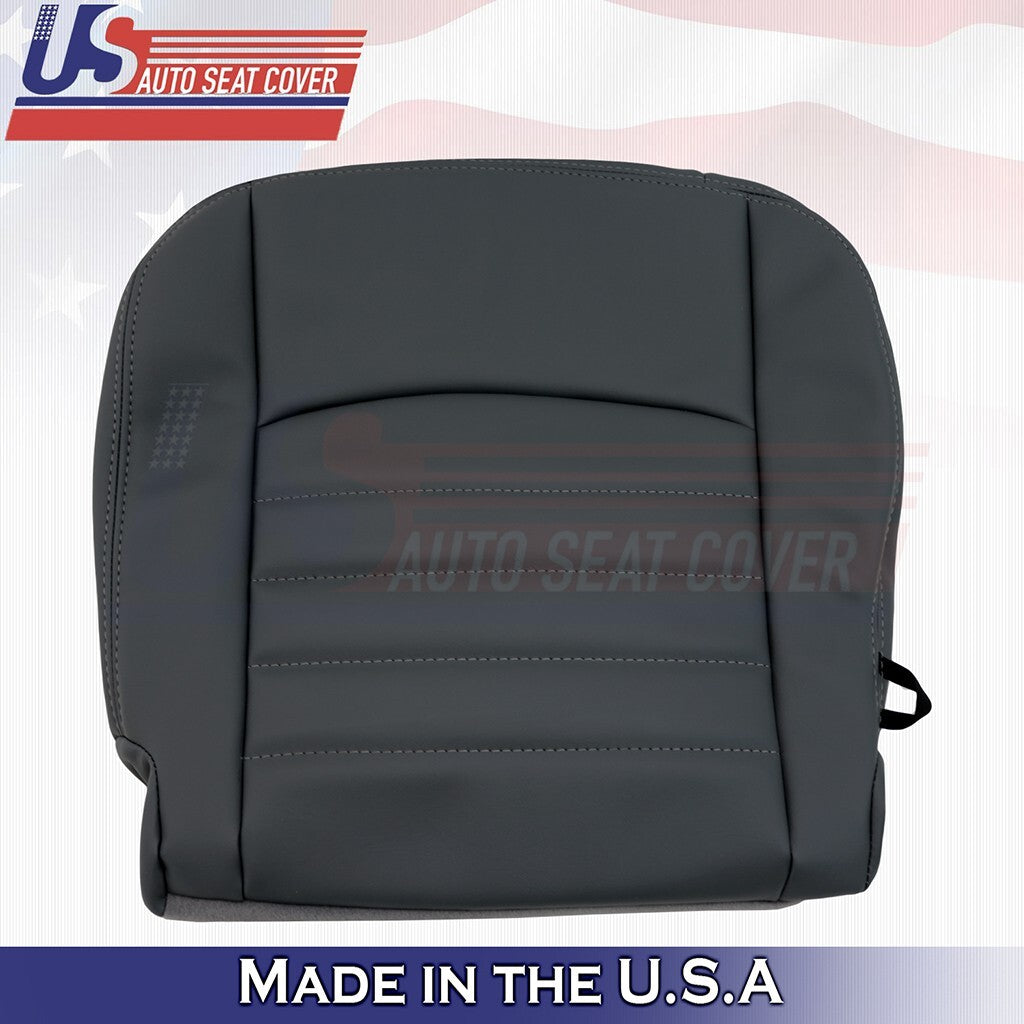 2016 2017 2018 For Dodge Ram ST Driver Top & Bottom Vinyl Seat Covers Black