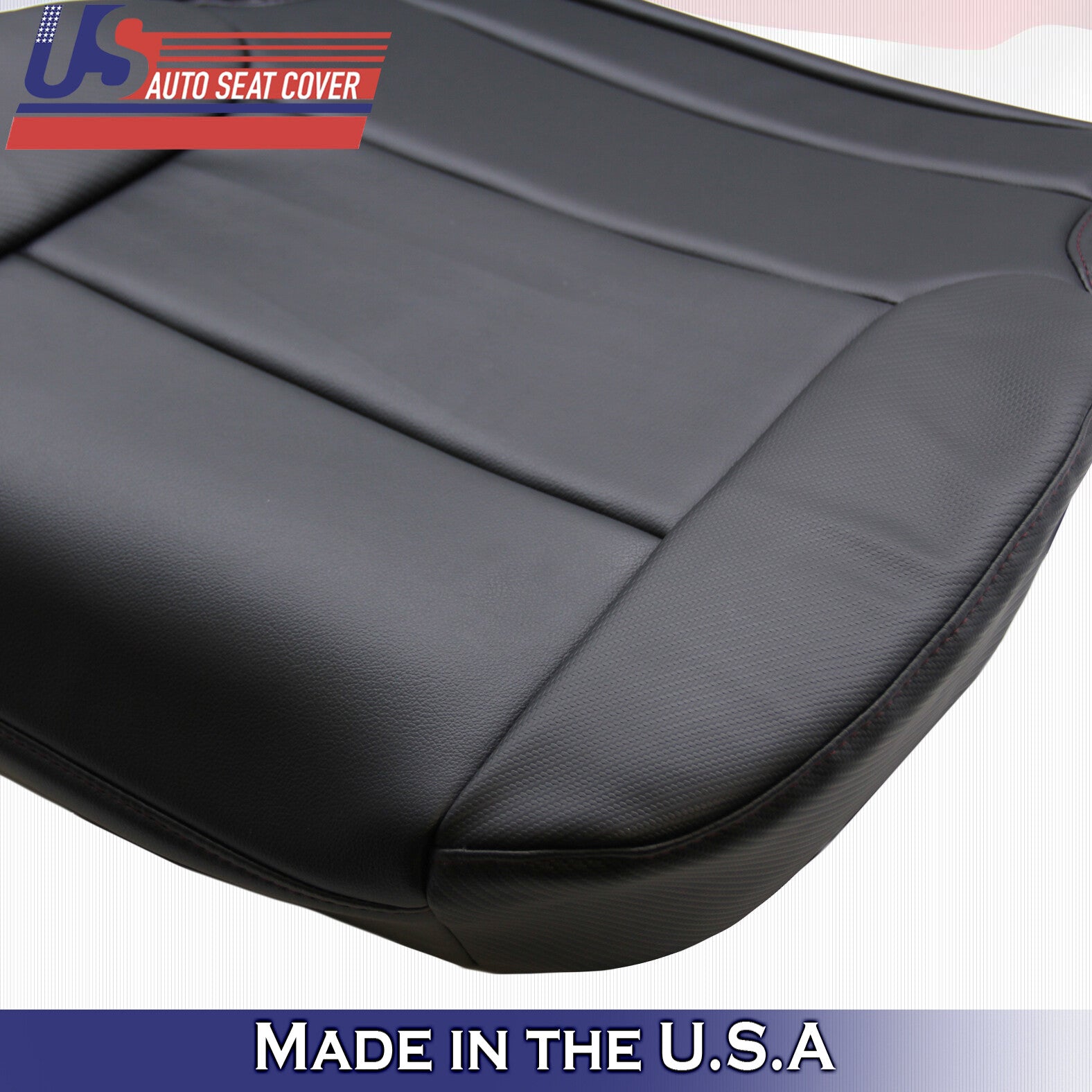Passenger Bottom Leather Cover Black Fits For 2014 - 2019 GMC Sierra All-Terrain