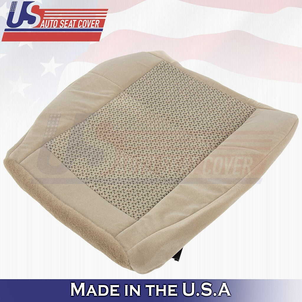 2003 Fits Ford F-150 Extended Cab Passenger Bottom Cloth Seat Cover Med Tan