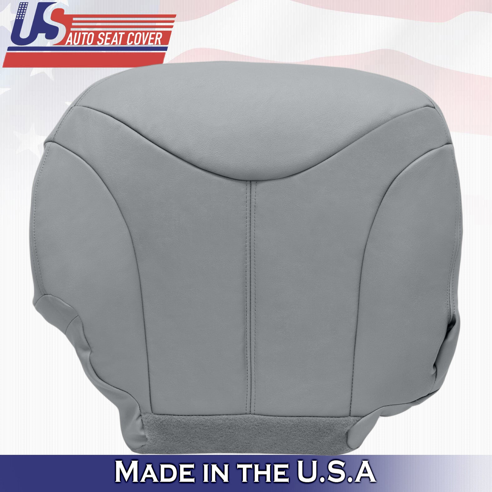 1999 2000 For GMC Yukon XL SLT SLE Passenger Bottom Leather Seat Cover Gray