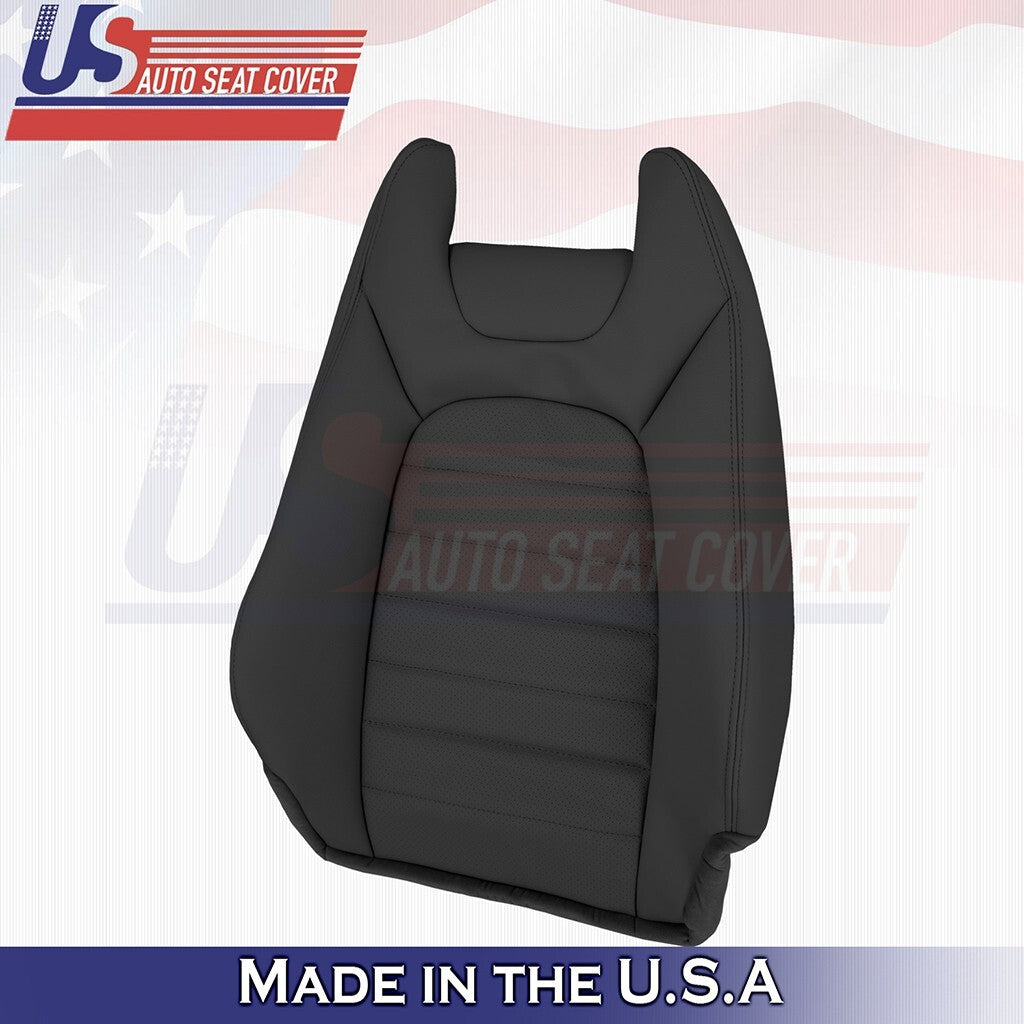 2015 to 2023 For Mercedes Benz C250 Coupe Passenger Top Vinyl Seat Cover Black