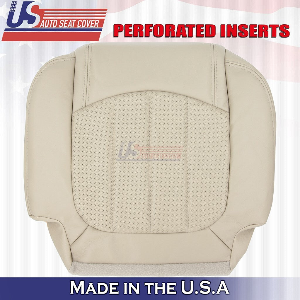 2008 to 2012 For Buick Enclave Rear Driver & Passenger Bottoms Leather Cover Tan