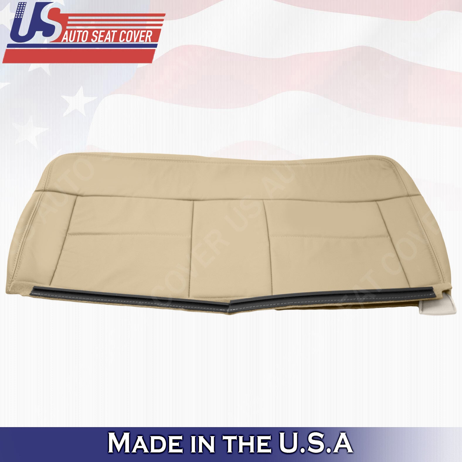 2004 Fits Ford F150 Lariat Rear Driver Bottom Leather Seat Cover Parchment an