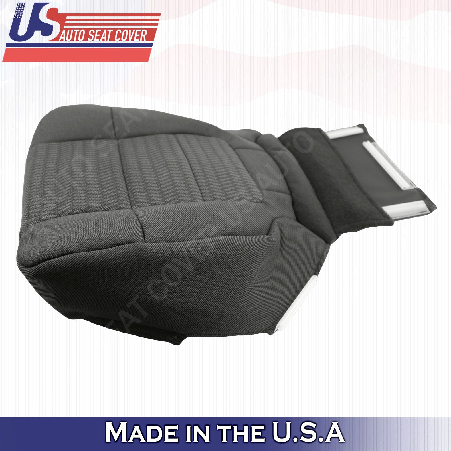 2001 2002 Ford F150 Quad Cab X-Cab Driver Bottom Cloth Dark Gray Seat Cover