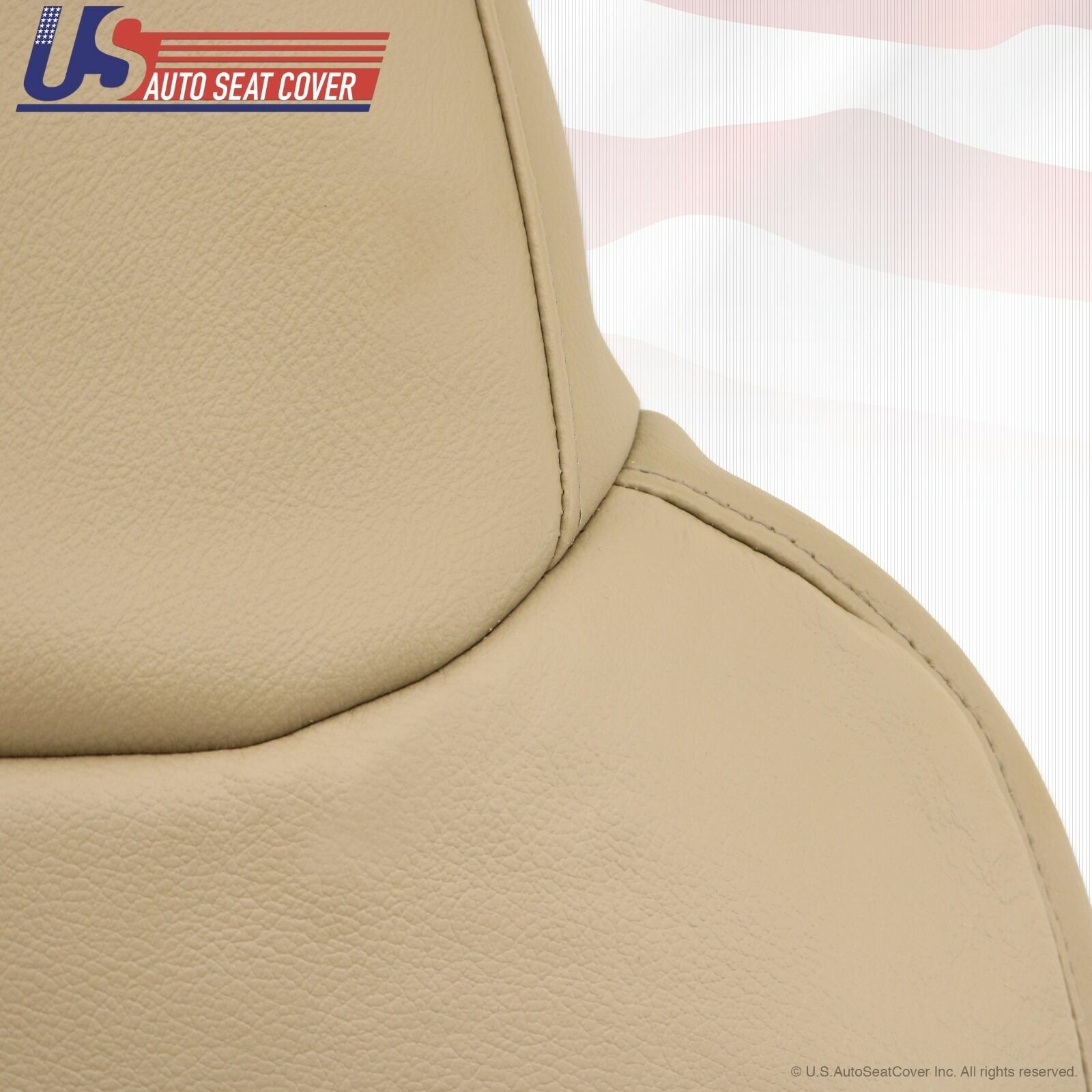 2003 Ford Expedition Passenger Lean Back Perforated Leather Seat Cover ALL TAN