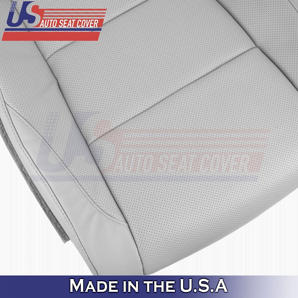 2014-2019 For Toyota Highlander Driver & Passenger Top Bottom Leather Cover Gray