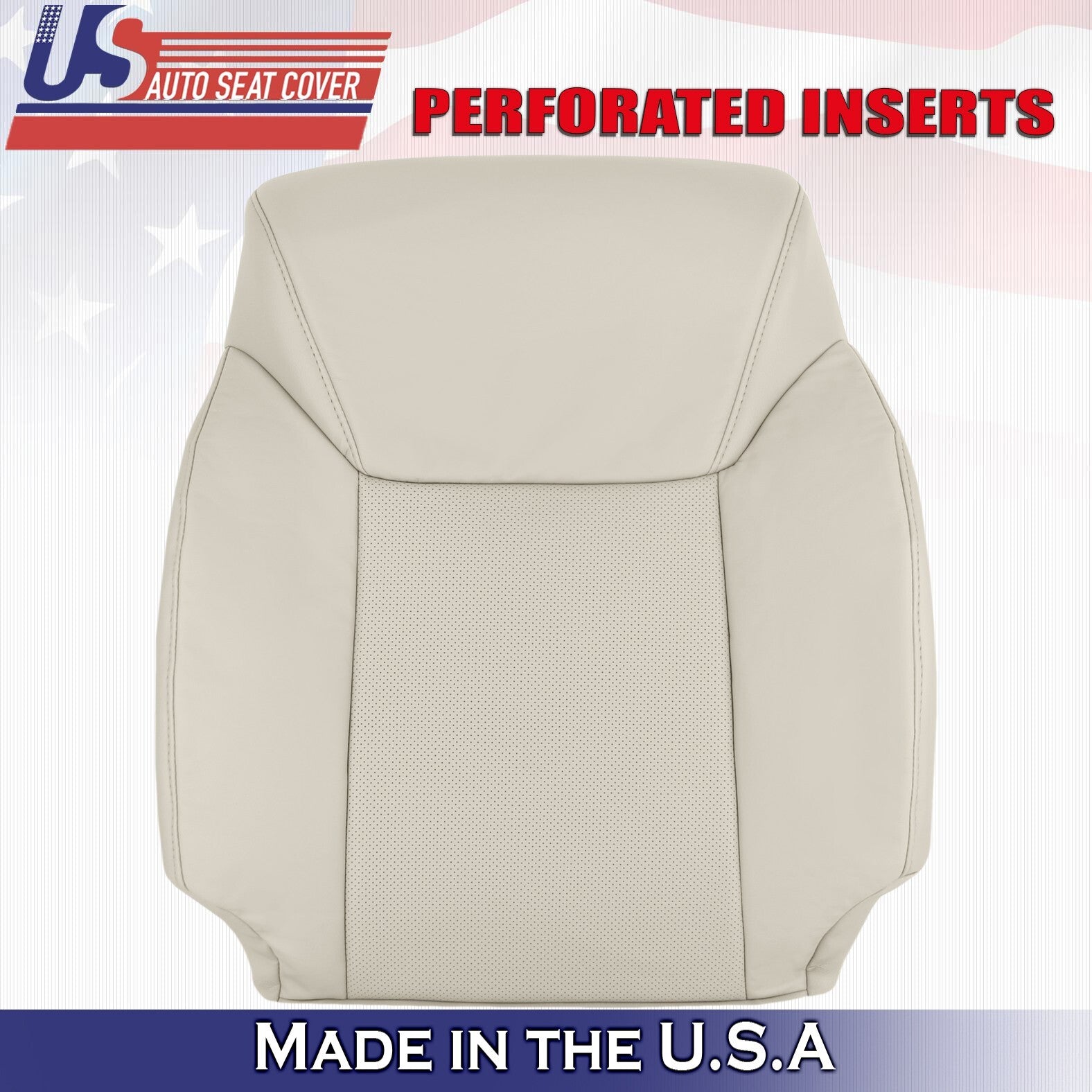 2012 to 2015 For Lexus LX570 Passenger Top Leather w/ Perf Cover Light Tan