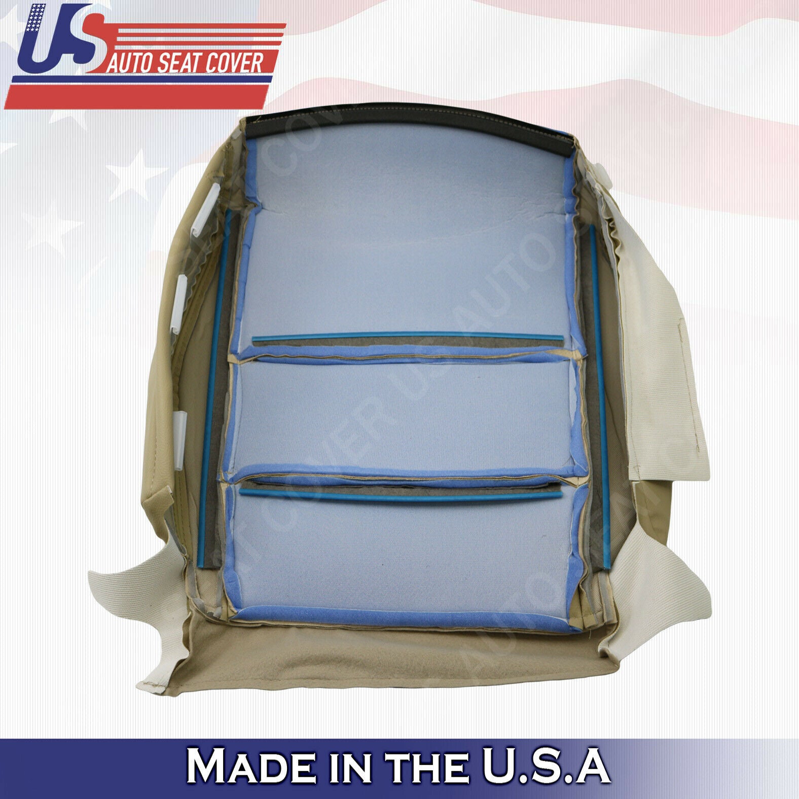 2011 2012 For Honda Accord Sedan Driver Top & Bottom Leather Seat Covers Tan