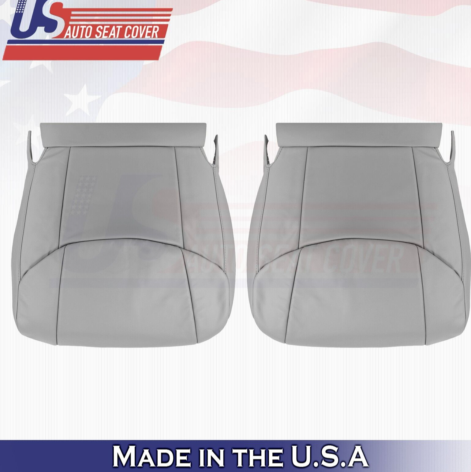 2009 2010 For Toyota Avalon Front Driver & Passenger Bottom Leather Covers Gray