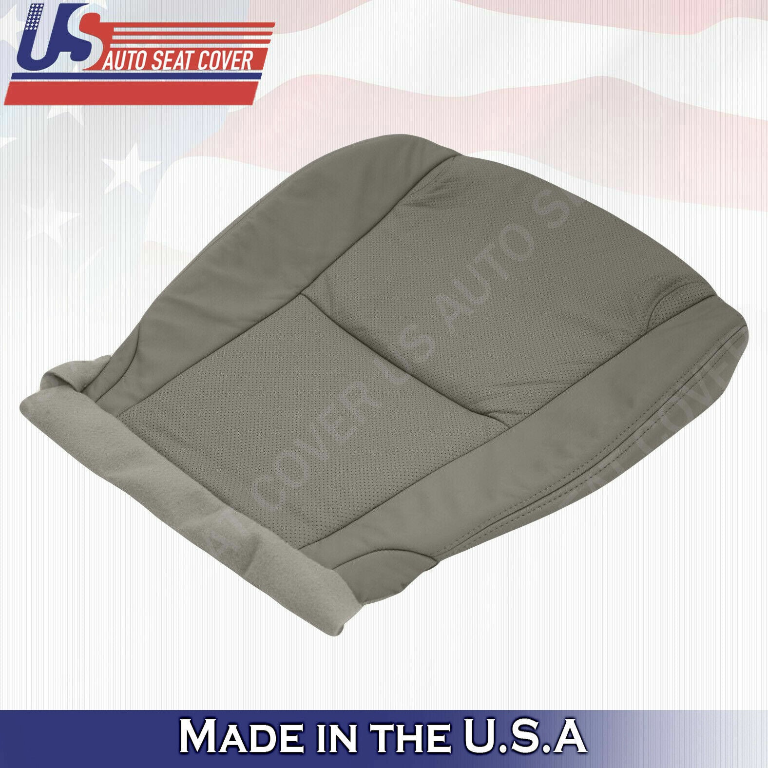 PASSENGER Bottom Leather Perforated Seat Cover GRAY For 2006 2007 Lexus GS350