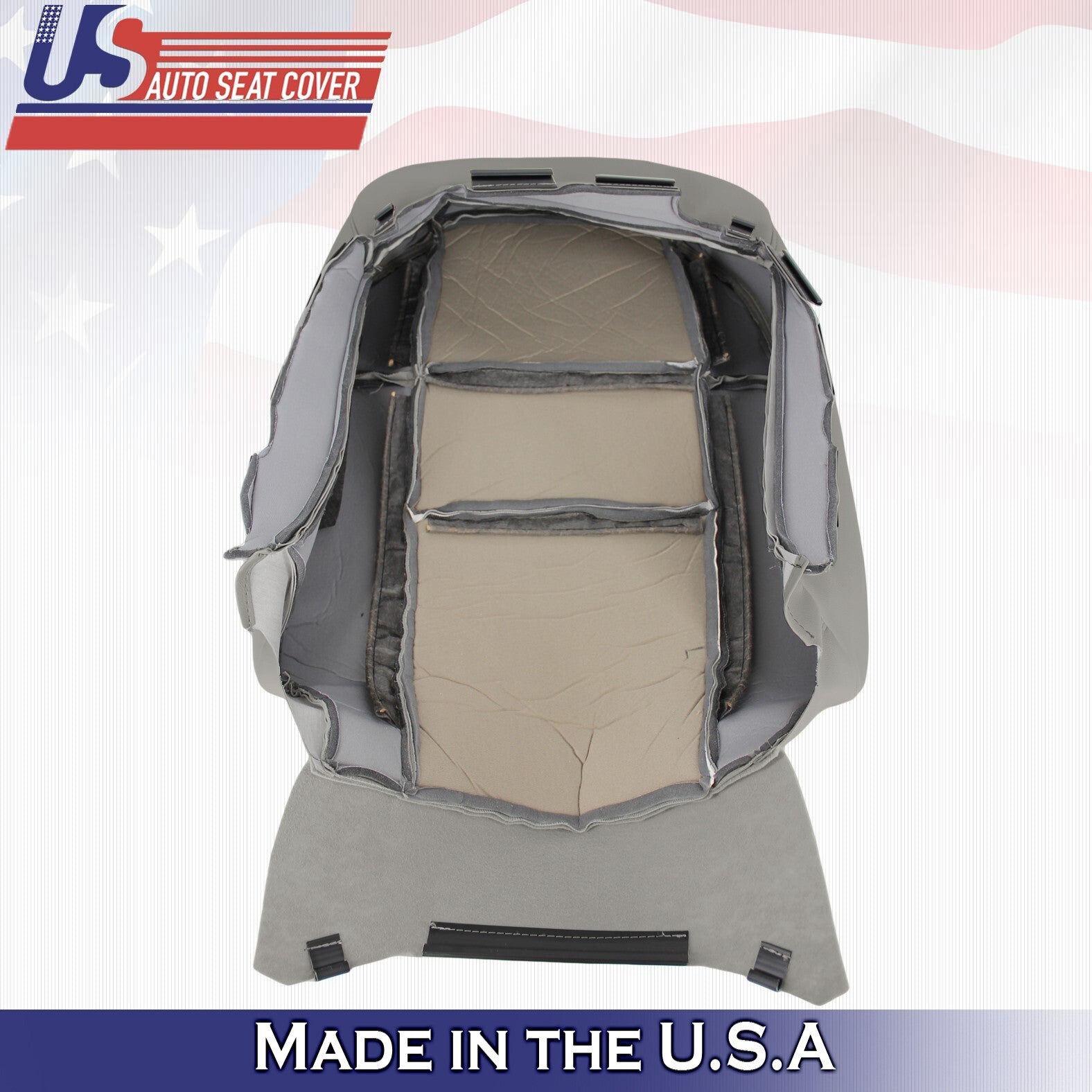 2011 2012 For Acura RDX Driver Top & Bottom Synthetic Perf Leather Covers Gray