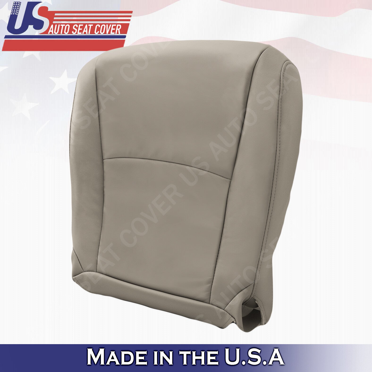 2008 to 2013 For Toyota Highlander Front Passenger Bottom Leather Seat Cover Tan